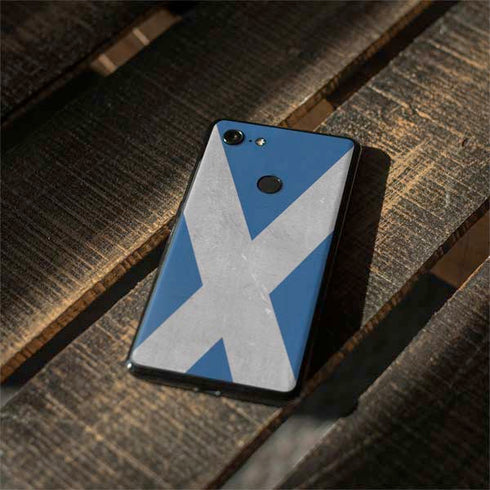 Scotland Flag Distressed Google Pixel 3 Skin